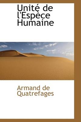 Book cover for Unite de L'Espece Humaine