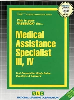 Book cover for Medical Assistance Specialist III, IV
