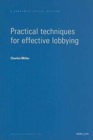 Cover of Practical Techniques for Effective Lobbying
