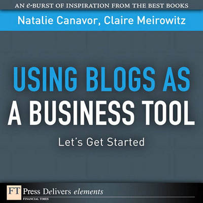 Book cover for Using Blogs as a Business Tool