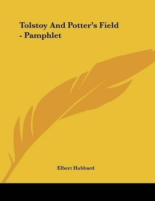 Book cover for Tolstoy and Potter's Field - Pamphlet