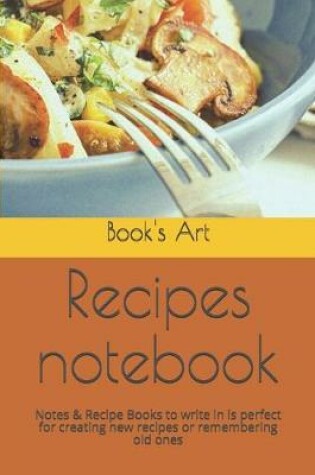 Cover of Recipes notebook