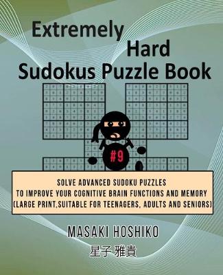 Book cover for Extremely Hard Sudokus Puzzle Book #9