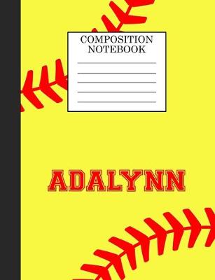 Book cover for Adalynn Composition Notebook