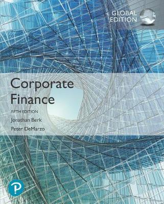 Book cover for Corporate Finance plus Pearson MyLab Finance with Pearson eText, Global Edition