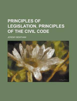 Book cover for Principles of Legislation. Principles of the Civil Code