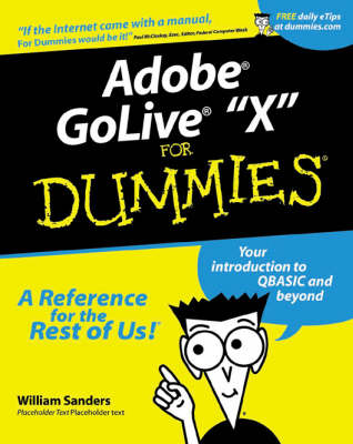 Book cover for Adobe Golive 6 For Dummies