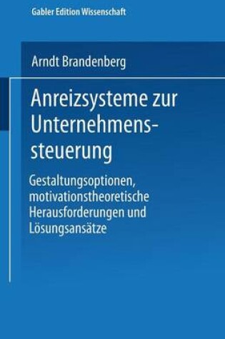 Cover of Anreizsysteme zur Unternehmenssteuerung