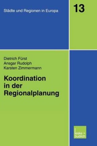 Cover of Koordination in Der Regionalplanung