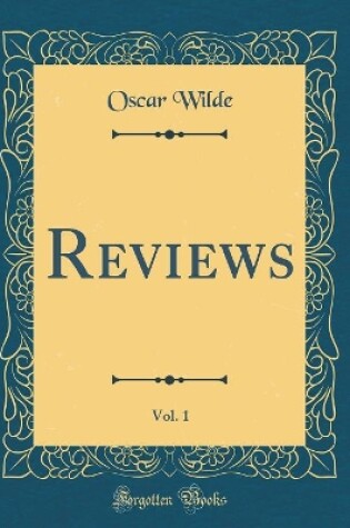 Cover of Reviews, Vol. 1 (Classic Reprint)