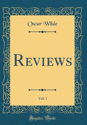 Book cover for Reviews, Vol. 1 (Classic Reprint)