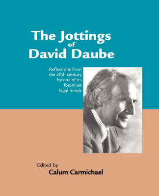 Book cover for The Jottings of David Daube