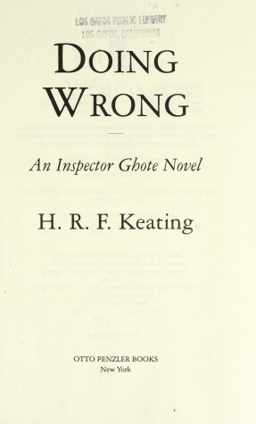 Cover of Doing Wrong
