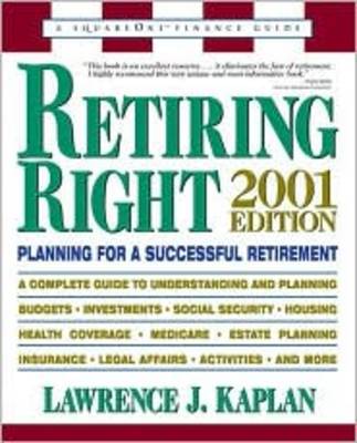 Book cover for Retiring Right - 2001 Edition