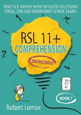 Cover of RSL 11+ Comprehension, Multiple Choice