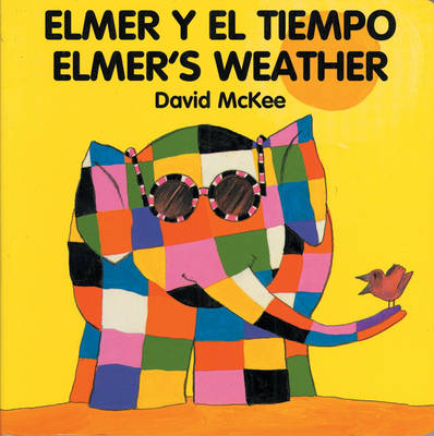 Book cover for Elmer's Weather (spanish-english)