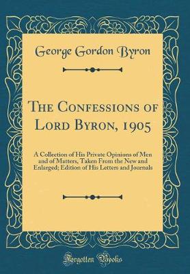 Book cover for The Confessions of Lord Byron, 1905