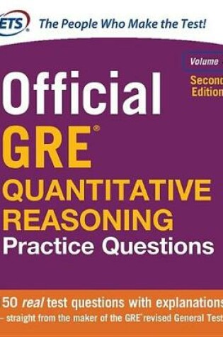 Cover of Official GRE Quantitative Reasoning Practice Questions, Volume 1, Second Edition