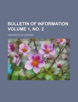 Book cover for Bulletin of Information Volume 1, No. 2