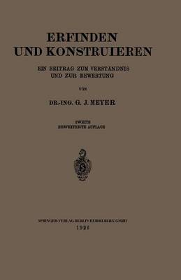 Book cover for Erfinden Und Konstruieren