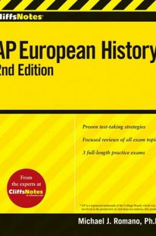 Cover of Cliffsnotes AP European History, 2nd Edition