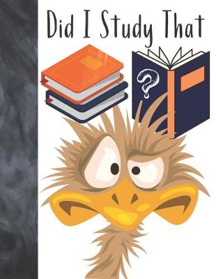 Book cover for Did I Study That