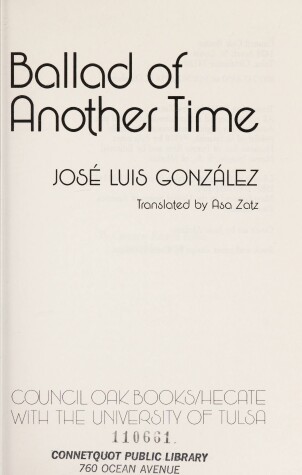 Book cover for Ballad of Another Time