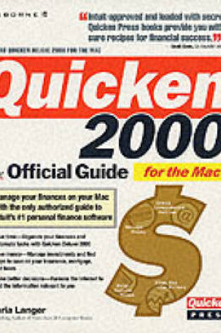 Cover of Quicken 2000 for the MAC: the Official Guide