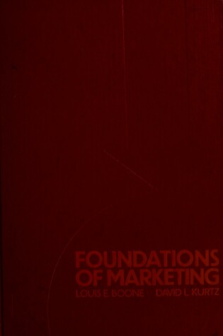 Cover of Foundations of Marketing