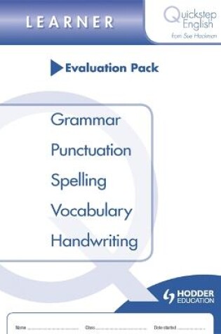 Cover of Quickstep English Learner Stage Evaluation Pack