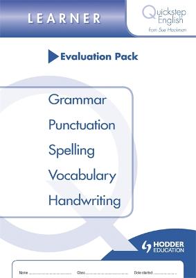 Book cover for Quickstep English Learner Stage Evaluation Pack