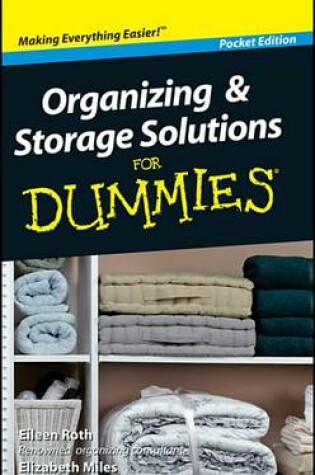 Cover of Organizing and Storage Solutions for Dummies, Pocket Edition