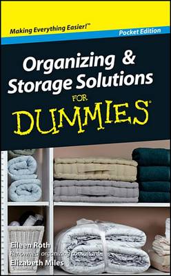 Book cover for Organizing and Storage Solutions for Dummies, Pocket Edition