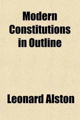 Book cover for Modern Constitutions in Outline