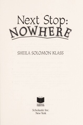 Cover of Next Stop, Nowhere