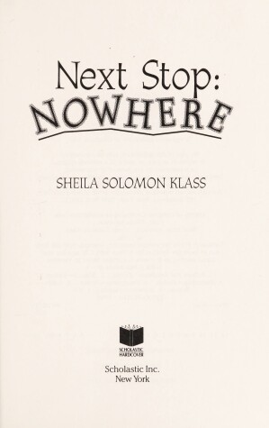 Book cover for Next Stop, Nowhere