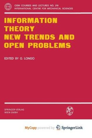 Cover of Information Theory New Trends and Open Problems