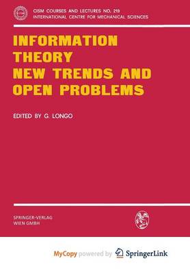 Book cover for Information Theory New Trends and Open Problems