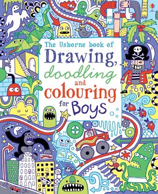 Book cover for Drawing, Doodling and Colouring for Boys