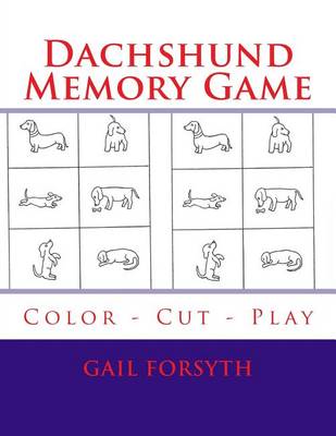 Book cover for Dachshund Memory Game