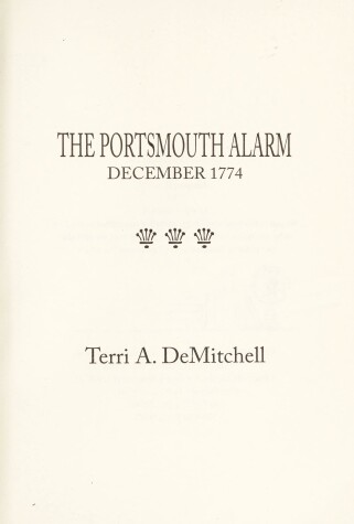 Book cover for The Portsmouth Alarm