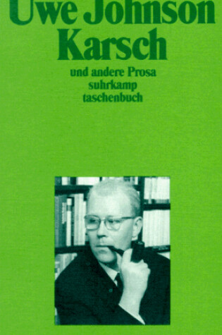 Cover of Karsch Und Andere Prosa