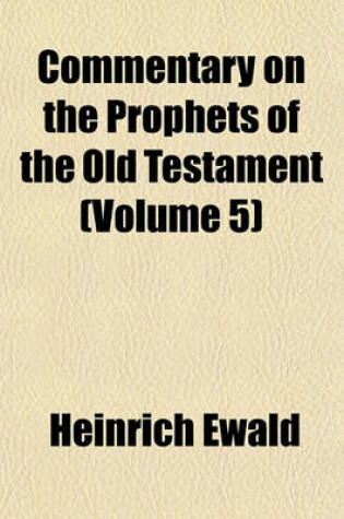 Cover of Commentary on the Prophets of the Old Testament (Volume 5)