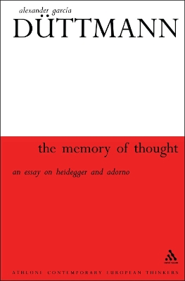 Book cover for Memory Of Thought