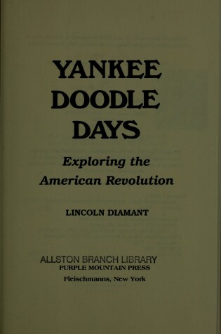 Cover of Yankee Doodle Days