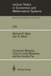 Book cover for Consumer Behavior, Cost of Living Measures, and the Income Tax