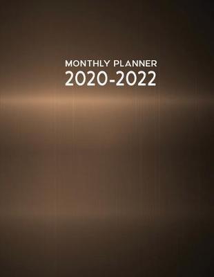 Book cover for Monthly Planner 2020 - 2022