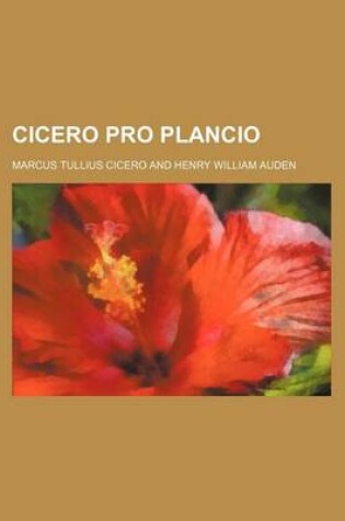 Cover of Cicero Pro Plancio