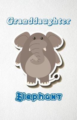 Book cover for Granddaughter Elephant A5 Lined Notebook 110 Pages