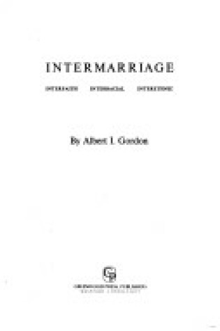 Cover of Intermarriage